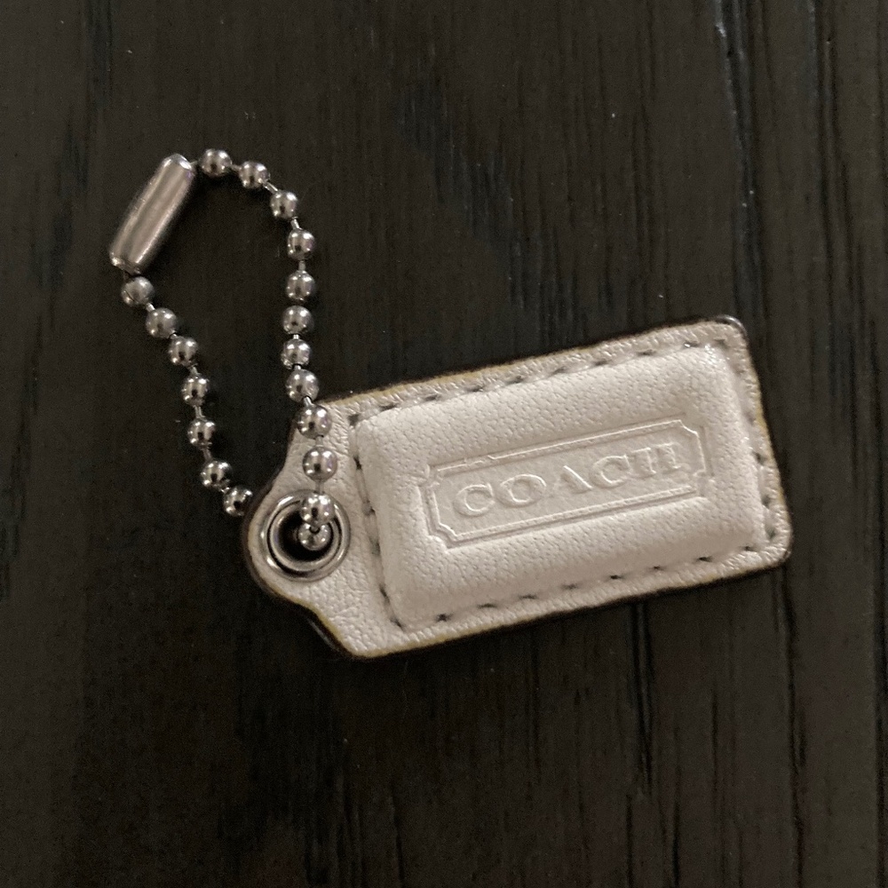 EUC Leather Coach Tag